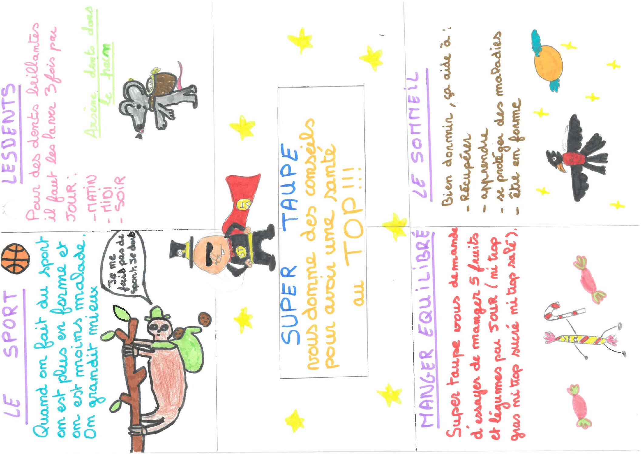 Des affiches pour promouvoir la santé…